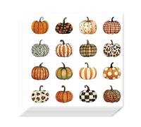 AHANDMAKER 320 Self-Adhesive Cartoon Pumpkin Stickers, 0.5 Inch Thanksgiving Autumn Elements Stickers for Gift Bag Seal Greeting Card Planner Calendar Scrapbooking Party Decor