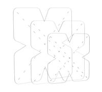 AHANDMAKER 3pcs Bowl Cozy Template Set 8/10/12 Inches Acrylic Sewing Pattern Transparent Quilting Ruler Safe Quilting Templates for DIY Crafts Family Meals Christmas Thanksgiving Home Decor