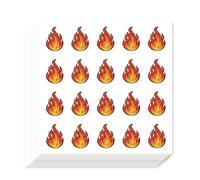 AHANDMAKER 400Pcs Self-Adhesive Planner Stickers, Fire Stickers Natural Element Paper Decals for Planner Calendar Scrapbook Crafting Arts Gift Bag Seal Theme Party Decor 90x90mm
