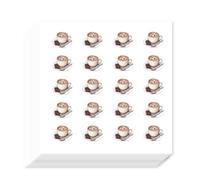 AHANDMAKER 400Pcs Self-Adhesive Planner Stickers, Hot Chocolate Stickers Afternoon Tea Stickers Decals for Planner Calendar Scrapbook Crafting Party Decor Gift Bag Seal Theme Party Decor, 0.5 Inch