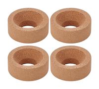 AHANDMAKER 4Pcs Flask Support Cork Stand 80mm/3.15In Diameter Round Bottom Holder High Temp and Pressure Pressed Experiment Mat Ring Holders for Round Bottom Flasks up to 50ml-250ml