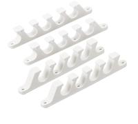 AHANDMAKER 4PCS White Chaise Lounge Bracket, Multi Position Furniture Chair Buckle, Adjustable Back Support Adjuster for Outdoor Patio Lounge
