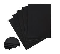 AHANDMAKER 5 Pcs Black Corrugated Plastic Sheets, 7.8x11.8 Inch Corrugated Poster Board, 3mm Thick Blank Yard Signs, Corrugated Plastic Board for DIY Crafts, Indoor and Outdoor Party Decor