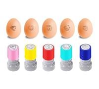 AHANDMAKER 5 Styles Plastic Rubber Stamps, Delicate Simple Chicken Motifs DIY Egg Drawing Stamps, Ideal for Egg Painting and Art Craft Farmhouse Decor Gift
