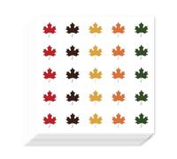 AHANDMAKER 500 Self-Adhesive Cartoon Maple Leaf Labels Stickers, 0.5 Inch Waterproof Thanksgiving Fall Leaf Stickers for Gift Bag Seal Greeting Card Planner Calendar Scrapbooking Party Decor