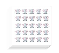 AHANDMAKER 500Pcs Self-Adhesive Planner Stickers, Cute Elephant Stickers Elephant Paper Decals for Planner Calendar Scrapbook Crafting Arts Party Decor Gift Bag Seal Theme Party Decor, 0.5 Inch