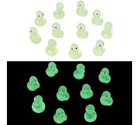 AHANDMAKER 50Pcs Luminous Snake Figurines Mini Resin Animals Figures Glow in The Dark Tiny Snake for Dollhouse Garden Micro Landscape Aquarium Decorations DIY Crafts Home Decor, Green