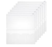 AHANDMAKER 6 Pack Plastic Clear Inserts Pouch Travelers Notebook Insert Pouches Clear Organizers for Journal Accessories Passport Travel Diary Scrapbooking Decoration