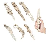AHANDMAKER 6 Pcs 3D Wooden Puzzle for Adults Assembly Wood Crafts DIY Mechanical Model Building Kit for Personal Challenge Brain Teaser Hobby Gift Idea Home Decoration
