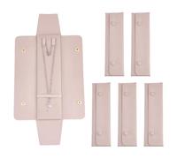 AHANDMAKER 6 PCS Necklace Travel Case No Tangle Necklace Pouch Travel Jewelry Organizer 2.5x8.7 Inch Necklaces Containers for Packaging Jewelry Storage Wedding Gifts