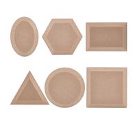 AHANDMAKER 6 Styles Pottery Tools and Supplies for Clay Hand Building - 6Pcs Dish Plate Press Mould for DIY Supplies