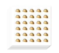 AHANDMAKER 600Pcs Self-Adhesive Planner Stickers, Taco Stickers Decorative Decals for Planner Calendar Scrapbook Crafting Party Decor Gift Bag Seal Theme Party Decor, 90x90mm