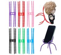 AHANDMAKER 7 Colors Multi Function Portable Spider Phone Holder Stand, Flexible Multi-Angle Adjustable Phone Holder, Creative Holders for Smartphones Tablets, Flexible Doll Stands