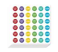 AHANDMAKER 720Pcs Work Self-Adhesive Planner Stickers Pay Day Decals Cute Day Off Stickers for Planner Calendar Scrapbook Crafting Arts Gift Bag Seal Theme Party Decor