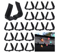 AHANDMAKER 80Pcs Christmas Light Clips Small Outdoor Roof Gutters and Shingles Hooks 1 5/8 Inch Fascia Boards Hanger Plastic Holiday String Light Clips for Xmas Outside Decor Fence Eave