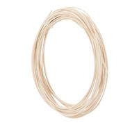 AHANDMAKER Basket Weaving Round Reed, 0.1 Inch 16.4 Feet Basket Weaving Cane Wicker Rattan Weave Material Rattan Repair kit for Basket Furniture Making Chair Weaving Repairing DIY Craft