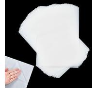 AHANDMAKER Double Sided Iron on Heat Adhesive Patch, 24 PCS Fabric Fusing Sheet, Adhesive Sheet for Hats, Clothes, Leather Bag, Jeans Fusible Interfacing Patches, 11.8 x 8 Inch