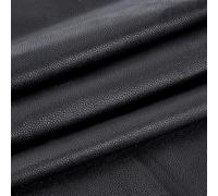 AHANDMAKER Faux Leather Fabric 1Yard 55"x36", 1mm Thick Black Synthetic Leather Material Sheets Marine Vinyl Fabric DIY and Craft Materials for Upholstery Cars Outdoor Yachts and Home Furniture