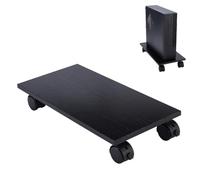 AHANDMAKER Mobile CPU Stand Computer Tower Stand with 4 Caster Wheels Ventilated PC Stands Fits for Computer Tower Office Home Planter Caddies Dog Bowl Stand (15.7x7.5x2.6 Inches)