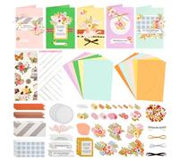 AHANDMAKER Paper Card Making Kits Colorful Handmade Greeting Card Kits for Christmas's Day Cards Easter Cards Birthday Invitation, DIY Envelope & Card Making, Slightly Lighter Color