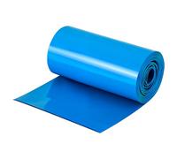 AHANDMAKER PVC Heat Shrink Tubing 100mm Flat Width Battery Wrap PVC Cable Tube Sleeves Good Insulation for DIY Battery Pack Length 16ft (5m) Blue Color