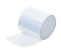 AHANDMAKER PVC Heat Shrink Tubing 100mm Flat Width Battery Wrap PVC Cable Tube Sleeves Good Insulation for DIY Battery Pack Length 16ft (5m) Clear Color