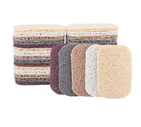 AHANDMAKER Soap Lift Pad, 30 Pcs 5 Colors Soap Saver Soap Dish Holder Accessory Drains Water, Circulates Air, Extends Soap Life for Bathroom, Kitchen, Office, Gym