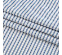 AHANDMAKER Striped Ticking Fabric by The Yard 59.8" Wide Blue White Woven Ticking Strip Fabric Modern Simple Style Striped Fabrics for Upholstery Table Cloths Pillows Cushions Sewing Supplies