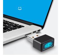 AHANIN USB Fingerprint Reader for Windows Hello, Windows 10/11 Laptop & PC Unlock, File Encryption, 360° Touch Speedy Matching Biometric Fingerprint Scanner Security Key