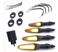 Aharon Motolumino LED Sequential Flowing Turn Signal Lights | Complete Kit for KTM | Super-Bright | Tinted Lens | Motorcycle Flasher Indicator | E-Mark | Waterproof Blinker