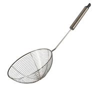 AHASON'S Strainer Skimmer Spider Ladle Stainless Steel, Kitchen Wire Net Spoon with Long Handle for Frying Scooping Food, Pasta, Spaghetti, Noodle Size 16cm