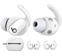 AhaStyle 3 Pairs Beats Studio Buds Ear Hooks Anti-Slip Ear Covers Silicone Accessories【Not Fit in The Charging Case】Compatiable with New Beats Studio Buds 2021 (White)