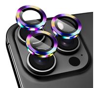 AHASTYLE for iPhone 16 Pro/iPhone 16 Pro Max Camera Lens Protector | 1:1 Perfect Fit, Military Grade 9H+ Tempered Glass Lens Cover with CD Texture Edging, Anti-Scratch/Shatterproof/Case Friendly