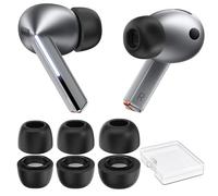 AhaStyle Memory Foam Earbud Tips for Samsung Galaxy Buds4 Pro/Buds3 Pro | 3 Pairs S/M/L, Added Storage Box, Ultimate Comfort, Noise Canceling Memory Foam, Anti Slip, Secure Fit, Fits Charging Case