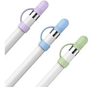 AhaStyle Silicone Cap for Apple Pencil 1st Generation 3 Pack Anti-lost Apple Pencil Cap Cover Accessories Replacement Cap Compatible with Apple Pencil 1st Gen (Blue,Green,Purple)