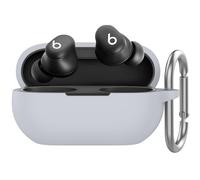 AhaStyle Silicone Case for Beats Solo Buds (2024) [Added Metal Carabiner] Shockproof Full Protective Skin Case Cover Compatible with Beats Solo Buds 2024 Wireless Earbuds (Gray)