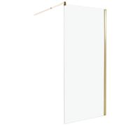 Beliani Shower Screen AHAUS 900 x 1900 mm Gold, Clear