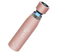 AHAVA 316 Stainless Steel Insulated Water Bottle | Self-Cleaning UV Sterilizer | 12 Hrs Hot &Cold | Smart Temperature Display & Drink Reminder | Christian Gifts (500ml Pink)