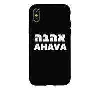 Ahava Means Love in Hebrew Case for iPhone X/XS