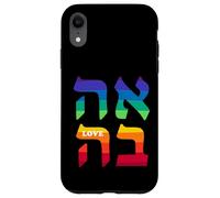 Ahava Pride Love Hebrew Language Israel Jewish Word Rainbow Case for iPhone XR