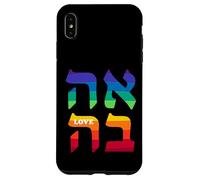 Ahava Pride Love Hebrew Language Israel Jewish Word Rainbow Case for iPhone XS Max