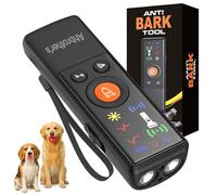 Ahbrother's Dog Bark Deterrent Devices Long Range Ultrasonic Bark Collar Alternative Dog Training Indoor/Outdoor Rechargeable Anti Bark Device for Dogs