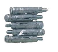 AHC K-ZYSALB610B5 M6 x 10mm Working Length (50mm Overall Length) Loose Bolt Shield Anchor - Zinc/Yellow (Pack of 5)