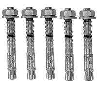 AHC K-ZYTB1090B5 M10 x 90 mm Through Bolts - Zinc Plated (Pack of 5)