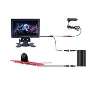 AHD 1080P Car Brake Light Rear View Backup Reverse Camera With 7 Inch Display Screen fits for fits for Transit fits for Van 2015-2020 Waterproof（Stop light camera)(Cigarette lighter)