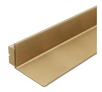 AHDFY Aviation Aluminum Wall Mounted Shelf with LED Light, Floating Display Shelf with Switch, 3 Color Temperatures Optional, for Bathroom Kitchen Bar Living Room,Gold/6000K,W:265mm/L:600mm