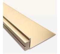 AHDFY Modern Wall Mounted Floating Shelf with LED Light, Aluminum Alloy with Switch, 3 Color Temperatures Optional, for Kitchen, Living Room, Bar, Garage Organization,Gold/4000K,W:265mm/L:1000mm