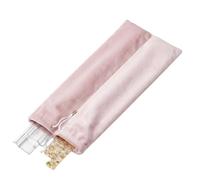 Ahdoma Mahjong Rack Bag, Velvet Drawstring Mahjong Rack Storage Bags with 2 Compartments Fits 4 Racks and Pushers, Mahjong Accessories Mah Jongg Gifts for Mah Jongg Players, Pink