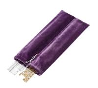 Ahdoma Mahjong Rack Bag, Velvet Drawstring Mahjong Rack Storage Bags with 2 Compartments Fits 4 Racks and Pushers, Mahjong Accessories Mah Jongg Gifts for Mah Jongg Players, Purple