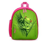 Ahdyr Colored Hand Sketch Frogs Unisex Backpack Lightweight Laptop Shoulder Bag Causal Daypack Outdoor Bags